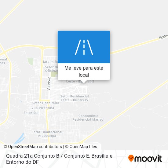 Quadra 21a Conjunto B / Conjunto E mapa