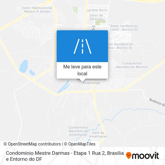 Condomínio Mestre Darmas - Etapa 1 Rua 2 mapa