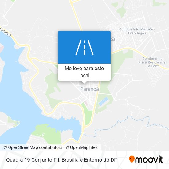Quadra 19 Conjunto F I mapa
