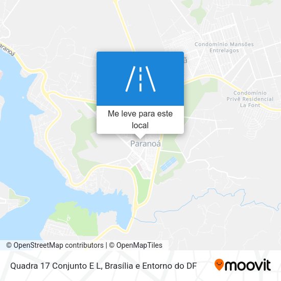 Quadra 17 Conjunto E L mapa
