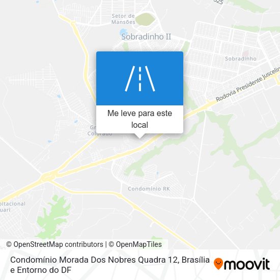 Condomínio Morada Dos Nobres Quadra 12 mapa