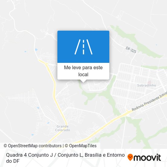 Quadra 4 Conjunto J / Conjunto L mapa