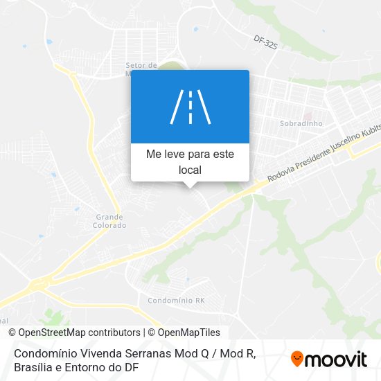 Condomínio Vivenda Serranas Mod Q / Mod R mapa