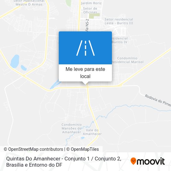 Quintas Do Amanhecer - Conjunto 1 / Conjunto 2 mapa