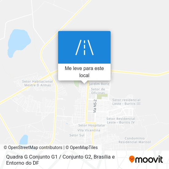 Quadra G Conjunto G1 / Conjunto G2 mapa
