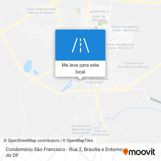 Condomínio São Francisco - Rua 2 mapa