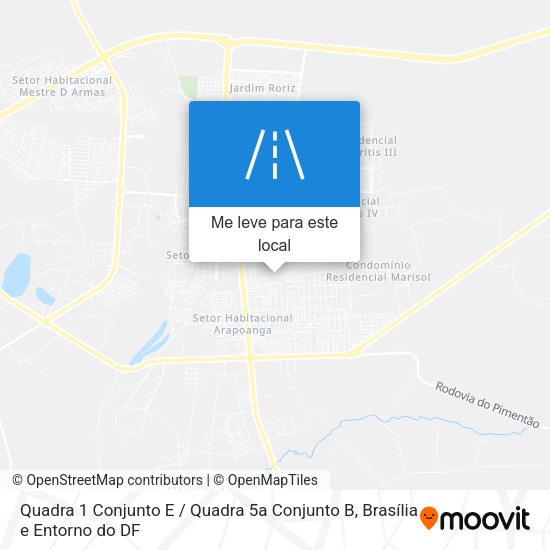 Quadra 1 Conjunto E / Quadra 5a Conjunto B mapa