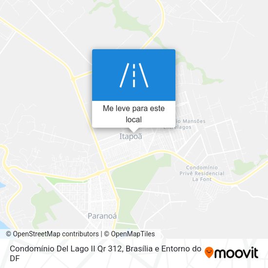 Condomínio Del Lago II Qr 312 mapa