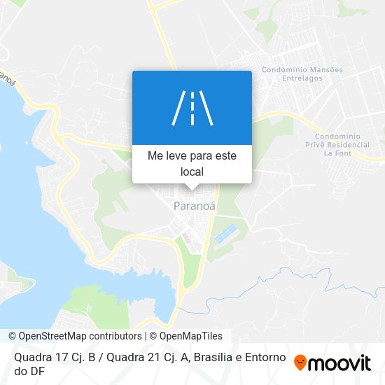 Quadra 17 Cj. B / Quadra 21 Cj. A mapa