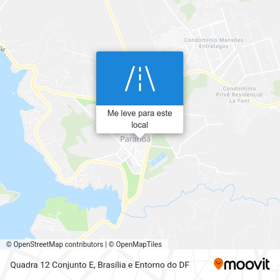 Quadra 12 Conjunto E mapa