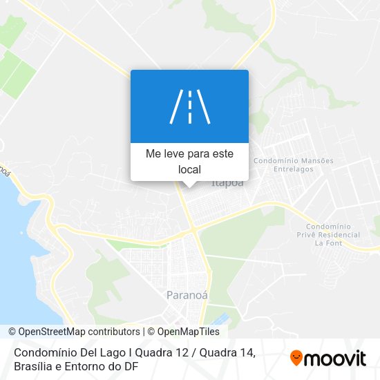 Condomínio Del Lago I Quadra 12 / Quadra 14 mapa