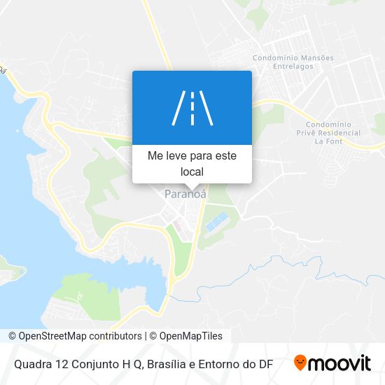 Quadra 12 Conjunto H Q mapa