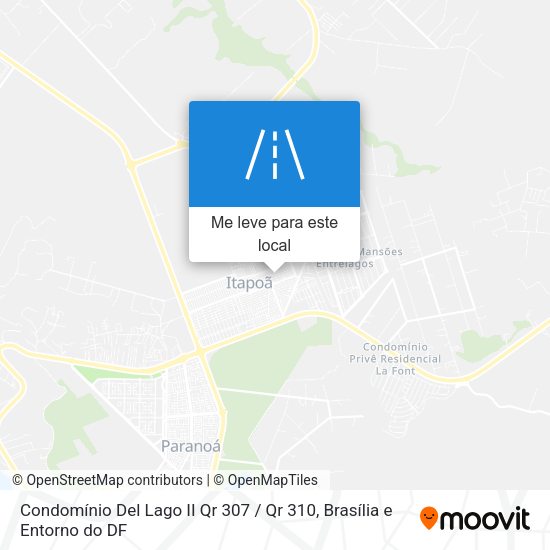 Condomínio Del Lago II Qr 307 / Qr 310 mapa