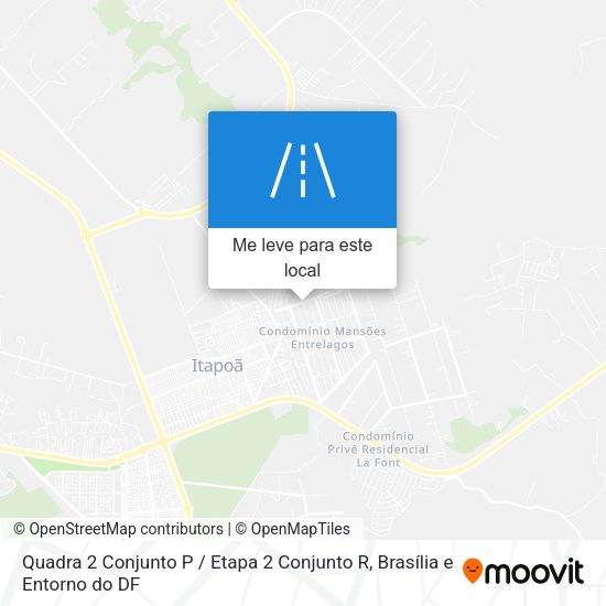 Quadra 2 Conjunto P / Etapa 2 Conjunto R mapa