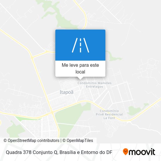 Quadra 378 Conjunto Q mapa