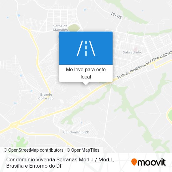Condomínio Vivenda Serranas Mod J / Mod L mapa