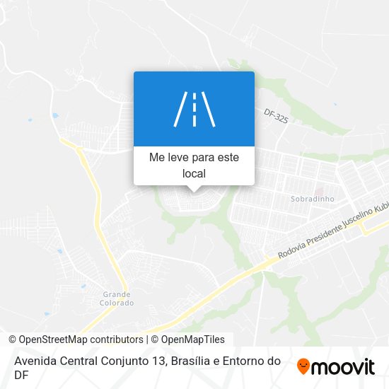 Avenida Central Conjunto 13 mapa