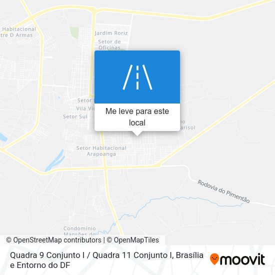 Quadra 9 Conjunto I / Quadra 11 Conjunto I mapa