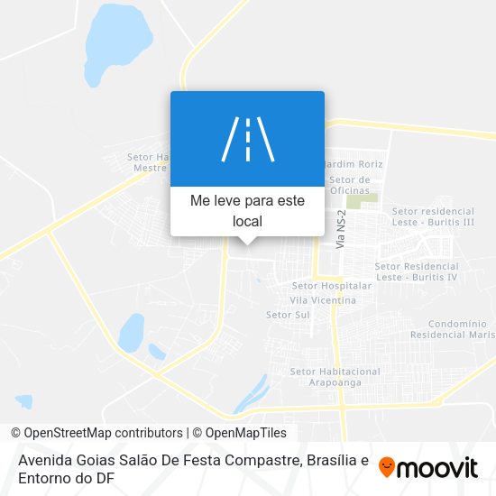 Avenida Goias Salão De Festa Compastre mapa
