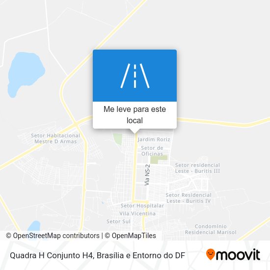 Quadra H Conjunto H4 mapa