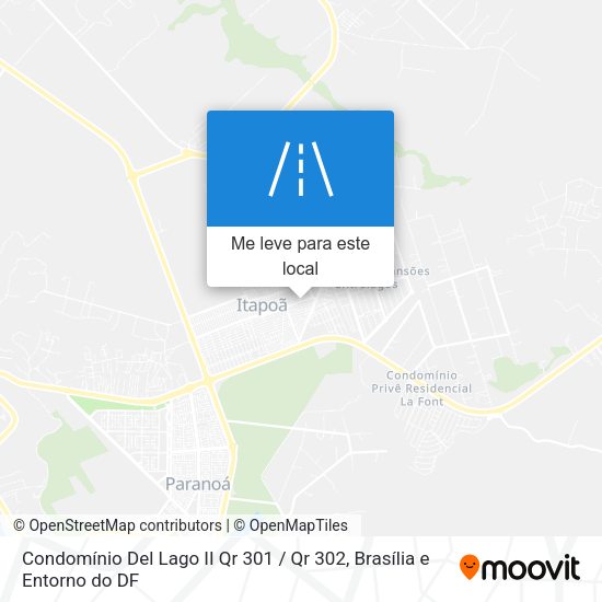 Condomínio Del Lago II Qr 301 / Qr 302 mapa