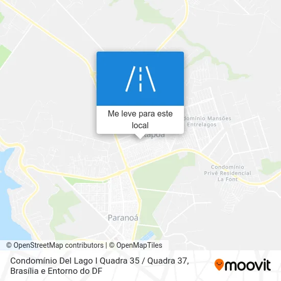 Condomínio Del Lago I Quadra 35 / Quadra 37 mapa