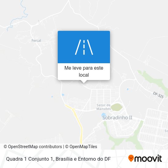 Quadra 1 Conjunto 1 mapa