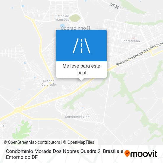 Condomínio Morada Dos Nobres Quadra 2 mapa