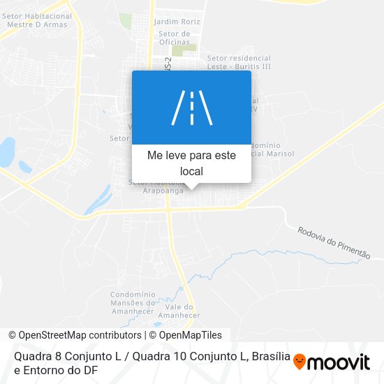 Quadra 8 Conjunto L / Quadra 10 Conjunto L mapa