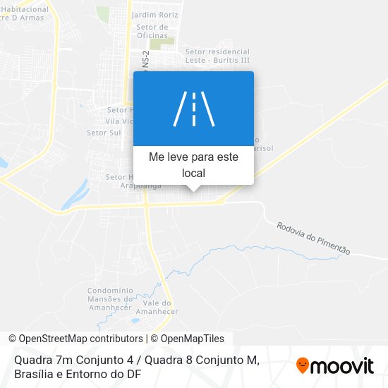 Quadra 7m Conjunto 4 / Quadra 8 Conjunto M mapa