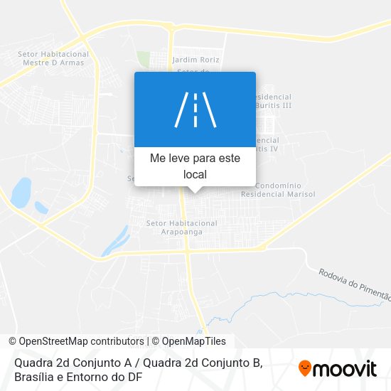 Quadra 2d Conjunto A / Quadra 2d Conjunto B mapa