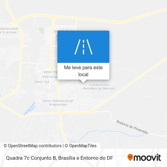 Quadra 7c Conjunto B mapa