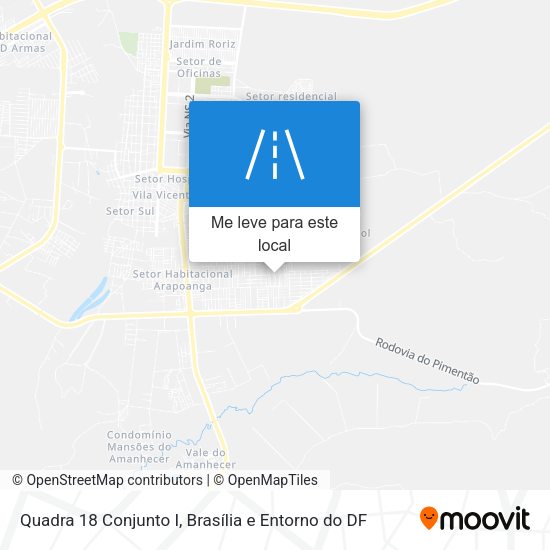 Quadra 18 Conjunto I mapa