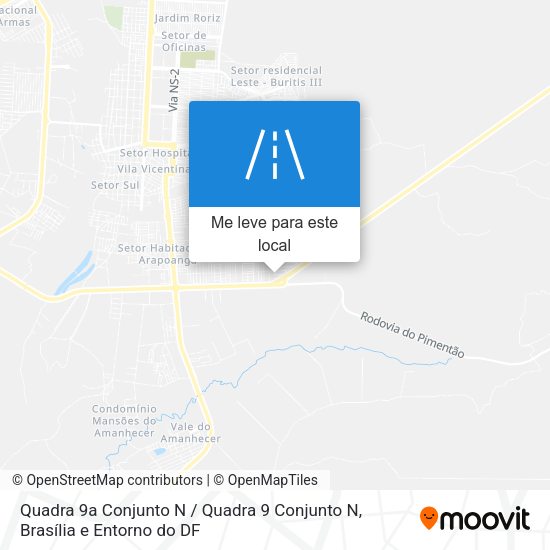 Quadra 9a Conjunto N / Quadra 9 Conjunto N mapa