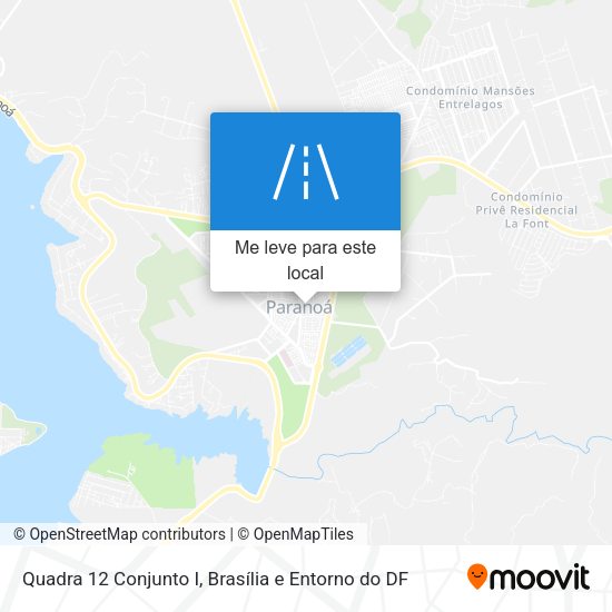 Quadra 12 Conjunto I mapa