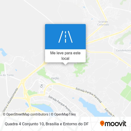 Quadra 4 Conjunto 10 mapa