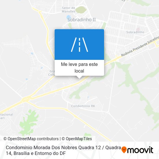 Condomínio Morada Dos Nobres Quadra 12 / Quadra 14 mapa