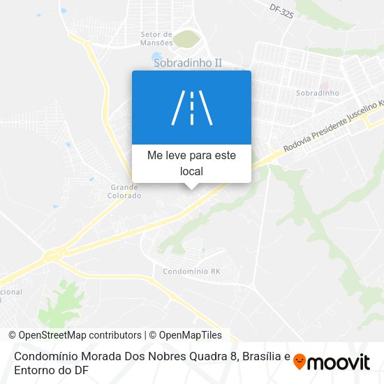 Condomínio Morada Dos Nobres Quadra 8 mapa