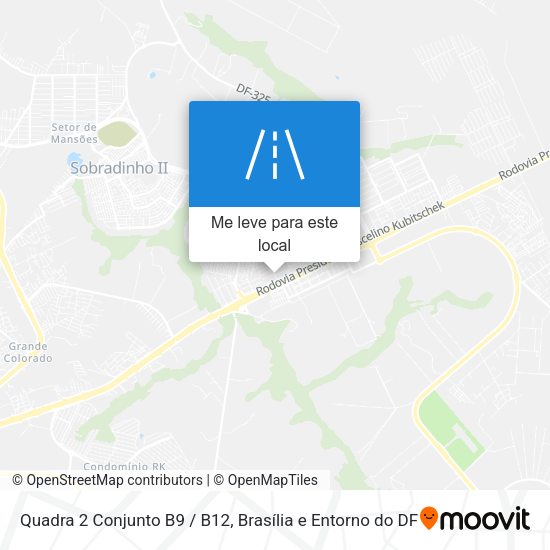 Quadra 2 Conjunto B9 / B12 mapa
