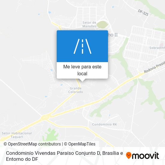 Condominío Vivendas Paraíso Conjunto D mapa