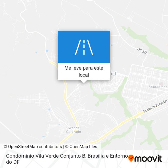 Condominío Vila Verde Conjunto B mapa