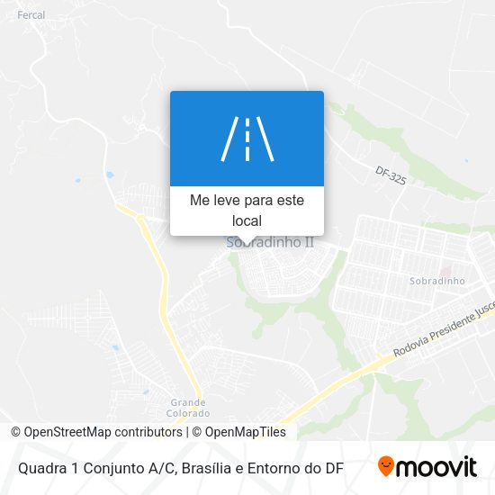 Quadra 1 Conjunto A/C mapa