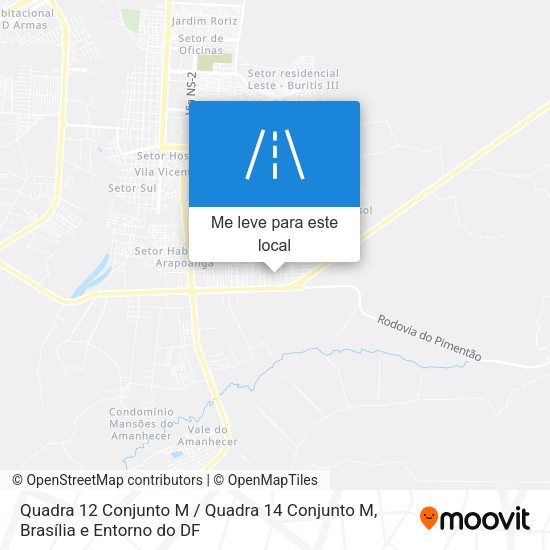 Quadra 12 Conjunto M / Quadra 14 Conjunto M mapa