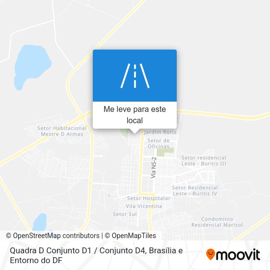 Quadra D Conjunto D1 / Conjunto D4 mapa