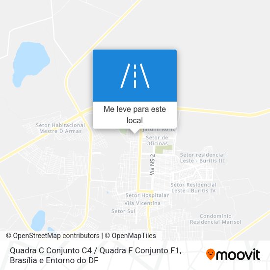 Quadra C Conjunto C4 / Quadra F Conjunto F1 mapa
