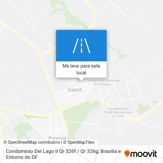Condomínio Del Lago II Qr 326f / Qr 326g mapa