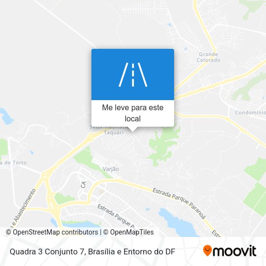 Quadra 3 Conjunto 7 mapa