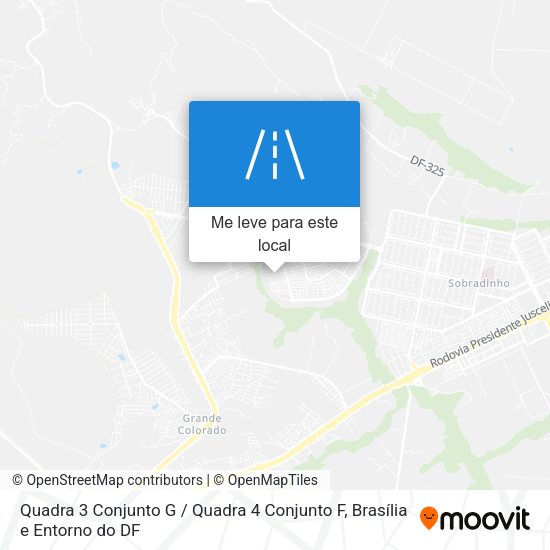 Quadra 3 Conjunto G / Quadra 4 Conjunto F mapa