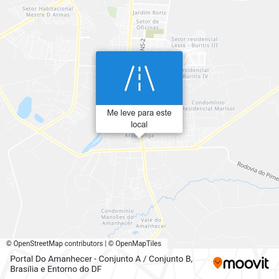 Portal Do Amanhecer - Conjunto A / Conjunto B mapa