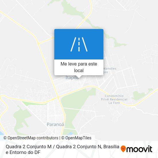 Quadra 2 Conjunto M / Quadra 2 Conjunto N mapa
